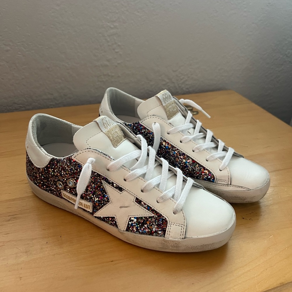 Golden Goose Super Star Multi Glitter 36